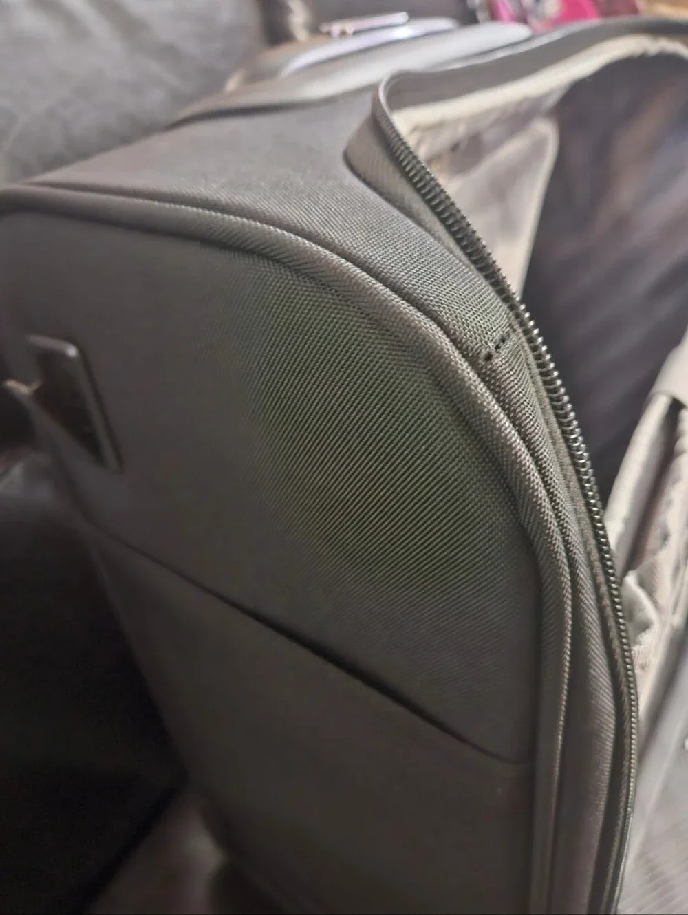 French Connection Black Rolling Carry-On Garment Tote